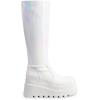 imageDREAM PAIRS Womens Knee High Boots Wedge Platform Chunky Heel Round Toe Side Zipper Fashion Long Tall Sock BootsWhitepat