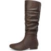imageDREAM PAIRS Womens Knee High Pull On Fall Weather Winter BootsBrown