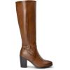 imageDREAM PAIRS Womens KneeHigh Boots Comfortable Chunky Block Heel Pointed Toe Side ZipperTanpu