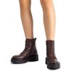 imageDREAM PAIRS Womens Lace up Combat Ankle Boots Fashion Lug Sole Platform Booties ShoesDark Brownpu