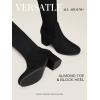 imageDREAM PAIRS Womens Laurence Over The Knee Thigh High Chunky Heel Boots Long Stretch Sexy Fall BootsBlack