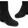 imageDREAM PAIRS Womens Laurence Over The Knee Thigh High Chunky Heel Boots Long Stretch Sexy Fall BootsBlacksuede