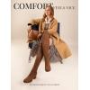 imageDREAM PAIRS Womens Laurence Over The Knee Thigh High Chunky Heel Boots Long Stretch Sexy Fall BootsBrownSuede