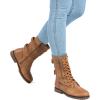 imageDREAM PAIRS Womens Mid Calf Builtin Wallet Pocket Lace up Military Combat BootsCamelpu
