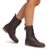 imageDREAM PAIRS Womens Mid Calf Builtin Wallet Pocket Lace up Military Combat BootsMissionbrown
