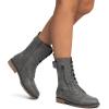 imageDREAM PAIRS Womens Mid Calf Builtin Wallet Pocket Lace up Military Combat BootsMissiongrey