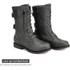 imageDREAM PAIRS Womens Mid Calf Builtin Wallet Pocket Lace up Military Combat BootsTerrangrey