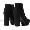 imageDREAM PAIRS Womens Stomp High Heel Ankle BootsBlack