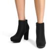 imageDREAM PAIRS Womens Stomp High Heel Ankle BootsBlack