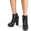 imageDREAM PAIRS Womens Stomp High Heel Ankle BootsBlackPu