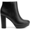 imageDREAM PAIRS Womens Stomp High Heel Ankle BootsBlackPu