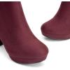 imageDREAM PAIRS Womens Stomp High Heel Ankle BootsBurgundy