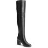 imageDREAM PAIRS Womens Thigh High Block Heel Over The Knee BootsBlackpu