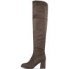imageDREAM PAIRS Womens Thigh High Block Heel Over The Knee BootsKhaki