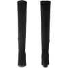 imageDREAM PAIRS Womens Thigh High Over The Knee Fashion Boots Block Mid Heel Long Sexy Faux Fur BootsShooblack