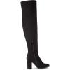 imageDREAM PAIRS Womens Thigh High Over The Knee Fashion Boots Block Mid Heel Long Sexy Faux Fur BootsShooblack