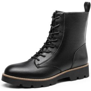 imageDREAM PAIRS Womens Combat Ankle Boots Lace up Lug Sole Fashion Booties ShoesBlack