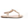imageDREAM PAIRS Flat Sandals for Women Dressy Rhinestone TStrap Thong Flat Sandals for Summers Dress BeachChampagneGold