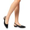 imageDREAM PAIRS Kitten Slingback Low Block Heels for Women Pointed Closed Toe Business Dress Shoes Wedding Party Comfortable Pumps ShoesBlack