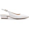 imageDREAM PAIRS Kitten Slingback Low Block Heels for Women Pointed Closed Toe Business Dress Shoes Wedding Party Comfortable Pumps ShoesWhite