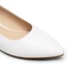 imageDREAM PAIRS Kitten Slingback Low Block Heels for Women Pointed Closed Toe Business Dress Shoes Wedding Party Comfortable Pumps ShoesWhite