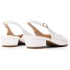 imageDREAM PAIRS Kitten Slingback Low Block Heels for Women Pointed Closed Toe Business Dress Shoes Wedding Party Comfortable Pumps ShoesWhite