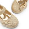 imageDREAM PAIRS Toddler Girls Dress Shoes Mary Jane Flats Girls School Uniform Flats Bow Ballerina ShoesGoldGlitter