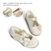 imageDREAM PAIRS Toddler Girls Dress Shoes Mary Jane Flats Girls School Uniform Flats Bow Ballerina ShoesIvorySatin