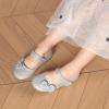 imageDREAM PAIRS Toddler Girls Dress Shoes Mary Jane Flats Girls School Uniform Flats Bow Ballerina ShoesSilverGlitter