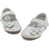 imageDREAM PAIRS Toddler Girls Dress Shoes Mary Jane Flats Girls School Uniform Flats Bow Ballerina ShoesSilverGlitter