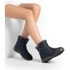 imageDREAM PAIRS Winter Boots for Women Warm Fur Lined with Zipper Flat Ankle Boots Comfortable Lightweight Outdoor Indoor BootiesNavy