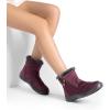 imageDREAM PAIRS Winter Boots for Women Warm Fur Lined with Zipper Flat Ankle Boots Comfortable Lightweight Outdoor Indoor BootiesPurple