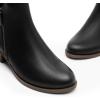 imageDREAM PAIRS Womens Ankle Boots Classic Low Chunky Heel Side Zipper Booties ShoesBlackpu
