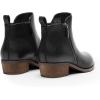 imageDREAM PAIRS Womens Ankle Boots Classic Low Chunky Heel Side Zipper Booties ShoesBlackpu