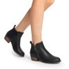 imageDREAM PAIRS Womens Ankle Boots Classic Low Chunky Heel Side Zipper Booties ShoesBlackpu