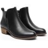 imageDREAM PAIRS Womens Ankle Boots Classic Low Chunky Heel Side Zipper Booties ShoesBlackpu