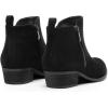 imageDREAM PAIRS Womens Ankle Boots Classic Low Chunky Heel Side Zipper Booties ShoesBlacksuede