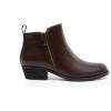 imageDREAM PAIRS Womens Ankle Boots Classic Low Chunky Heel Side Zipper Booties ShoesBrownpu