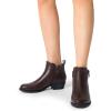 imageDREAM PAIRS Womens Ankle Boots Classic Low Chunky Heel Side Zipper Booties ShoesBrownpu