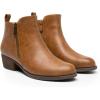 imageDREAM PAIRS Womens Ankle Boots Classic Low Chunky Heel Side Zipper Booties ShoesTanpu