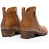imageDREAM PAIRS Womens Ankle Boots Classic Low Chunky Heel Side Zipper Booties ShoesTanpu
