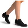 imageDREAM PAIRS Womens Ankle Boots Low Chunky Heel Comfortable Short Fall Booties ShoesBlacksuede