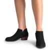 imageDREAM PAIRS Womens Ankle Boots Low Chunky Heel Comfortable Short Fall Booties ShoesBlacksuede