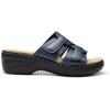 imageDREAM PAIRS Womens Arch Support Slide Sandals Adjustable Straps Slip On Wedge Sandals Casual Comfort Lightweight Flat SlidesNavy