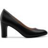 imageDREAM PAIRS Womens Block Heels Closed Toe High Chunky Rounded Toe Pumps Comfortable Slip On Work ShoesBlackpu