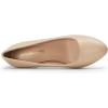 imageDREAM PAIRS Womens Block Heels Closed Toe High Chunky Rounded Toe Pumps Comfortable Slip On Work ShoesNude