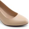 imageDREAM PAIRS Womens Block Heels Closed Toe High Chunky Rounded Toe Pumps Comfortable Slip On Work ShoesNude