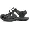 imageDREAM PAIRS Womens Closed Toe Hiking Summer Outdoor Sport Athletic SandalsBlackDarkGrey