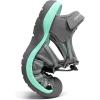 imageDREAM PAIRS Womens Closed Toe Hiking Summer Outdoor Sport Athletic SandalsGreyMintGreen