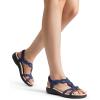 imageDREAM PAIRS Womens Comfort Dressy Rhinestone Summer Beach Sandals Slipon Flat Walking Orthopedic Sandals with Elastica Back StrapNavy